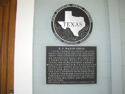A. S. Mason House Marker image. Click for full size.