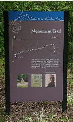 Informational Sign at Entrance to Monument Trail image. Click for full size.