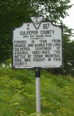 Fauquier County / Culpeper County Marker image. Click for full size.