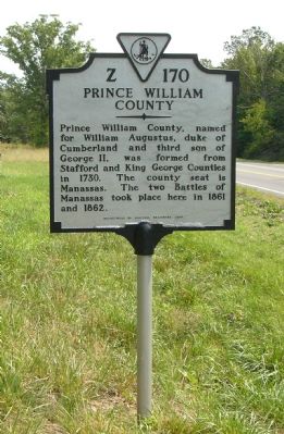 Fauquier County / Prince William County Marker image. Click for full size.