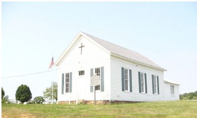 Asbury Church and Marker image. Click for full size.