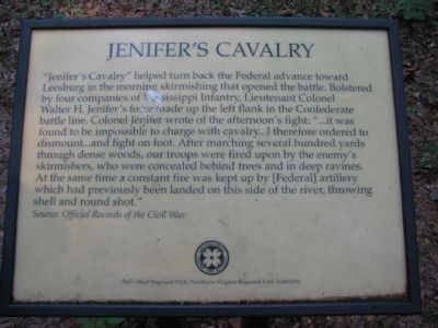 The Old Jenifer's Cavalry Marker image. Click for full size.