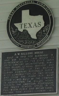 A. W. Sillure House Marker image. Click for full size.