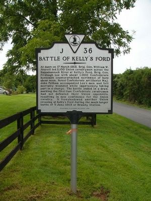 Battle of Kelly's Ford Marker image. Click for full size.
