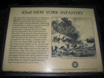 The Old 42nd New York Infantry Marker image. Click for full size.