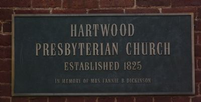 Hartwood Presbyterian Church Plaque image. Click for full size.