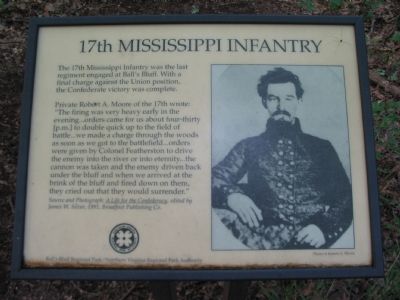 The Old 17th Mississippi Infantry Marker image. Click for full size.