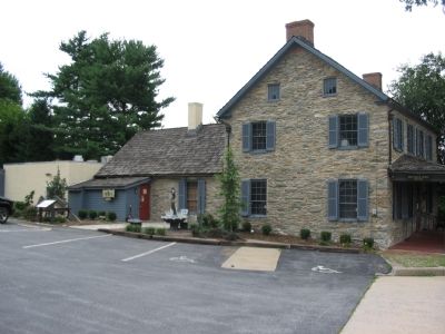 Marker Stands in the Tavern Parking Lot image. Click for full size.