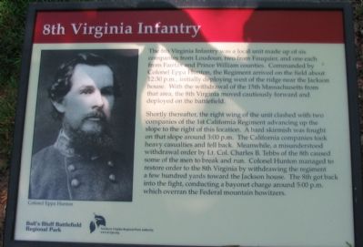8th Virginia Infantry Marker image. Click for full size.
