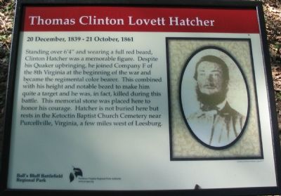 Thomas Clinton Lovett Hatcher Marker image. Click for full size.
