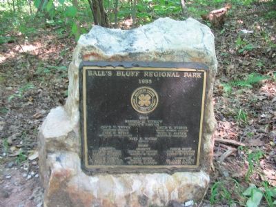Commemorative Stone near the Marker. Click for full size. Commemorative Stone near the Marker image. Click for full size.