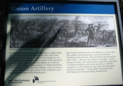 Union Artillery Marker image. Click for full size.