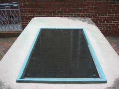 Tablet on Top of Lord Fairfax's Tomb image. Click for full size.