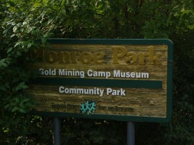 Sign at entrance to Monroe Park image. Click for full size.