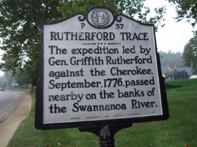 Rutherford Trace Marker - Facing South. Click for full size. Rutherford Trace Marker - Facing South image. Click for full size.