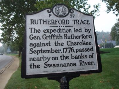 Rutherford Trace Marker - Facing South image. Click for full size.
