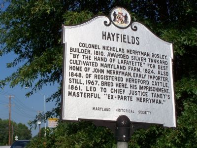 Hayfields Marker. Click for full size. Hayfields Marker image. Click for full size.