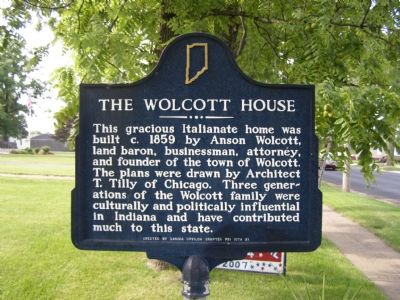 The Wolcott House Marker image. Click for full size.