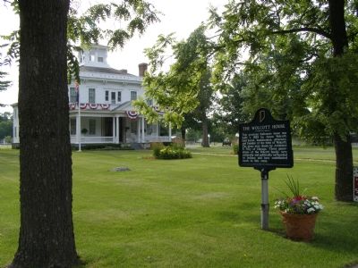 The Wolcott House Marker. Click for full size. The Wolcott House Marker image. Click for full size.