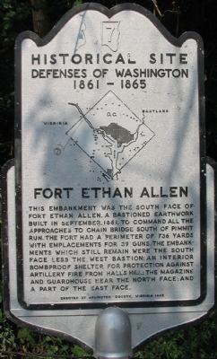 Fort Ethan Allen Marker. Click for full size. Fort Ethan Allen Marker image. Click for full size.