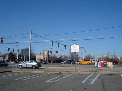 Wider view of the Defenses of Washington Marker and intersection image. Click for full size.