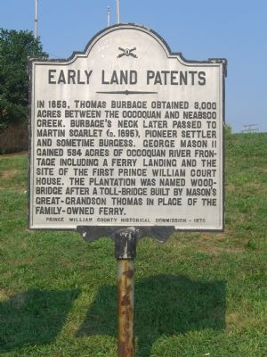 Early Land Patents Marker image. Click for full size.