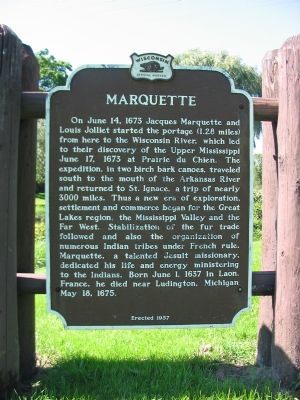 Marquette Marker image. Click for full size.