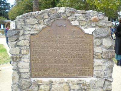 State Historic Landmark #342-Site of Mission Santa Cruz image. Click for full size.