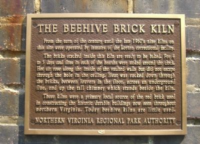 The Beehive Brick Kiln Marker. Click for full size. The Beehive Brick Kiln Marker image. Click for full size.