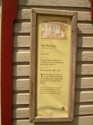 The Tin Shop Marker. Click for full size. The Tin Shop Marker image. Click for full size.