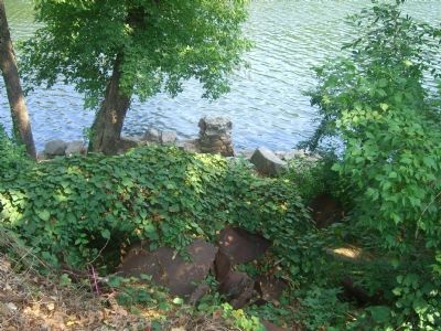 Stone ruins visible near the waters edge image. Click for full size.