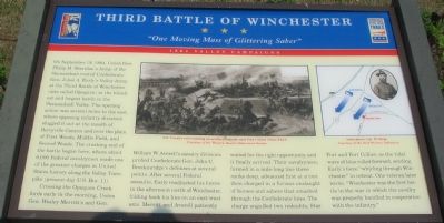 Third Battle of Winchester Marker image. Click for full size.