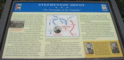 Stephenson Depot Marker image. Click for full size.