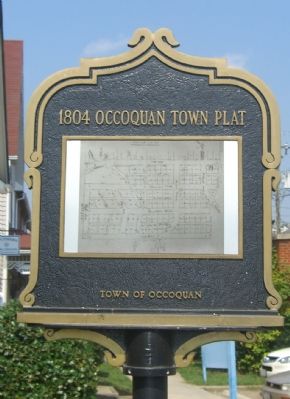 1804 Occoquan Town Plat Marker (Reverse) image. Click for full size.