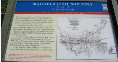 Mayfield Civil War Fort Marker image. Click for full size.