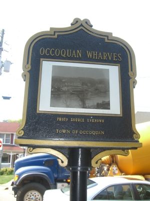 Occoquan Wharves Marker (Reverse) image. Click for full size.