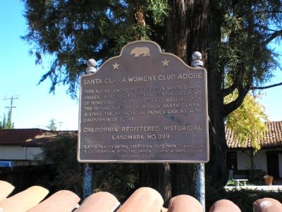 Santa Clara Women's Club Adobe Marker image. Click for full size.