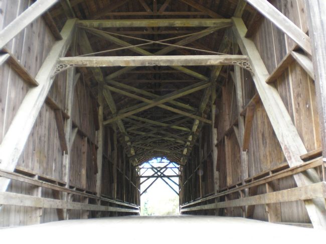 Felton Covered bridge interior image. Click for full size.