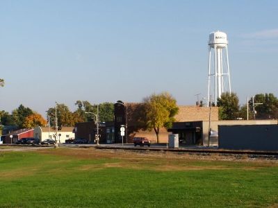 Downtown Wanatah from the Monon Station location.. Click for full size. Downtown Wanatah from the Monon Station location. image. Click for full size.