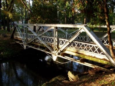 Pony Truss bridge moved to the community park.. Click for full size. Pony Truss bridge moved to the community park. image. Click for full size.