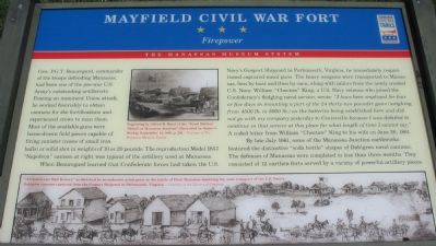 Mayfield Civil War Fort - Firepower Marker image. Click for full size.