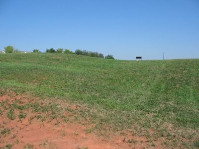 Looking Up Hill at the Marker. Click for full size. Looking Up Hill at the Marker image. Click for full size.