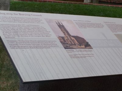 Building atop the Burying Ground Marker. Click for full size. Building atop the Burying Ground Marker image. Click for full size.