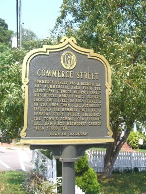 Commerce Street Marker (Obverse) image. Click for full size.