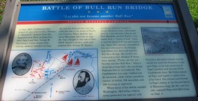 Battle of Bull Run Bridge Marker image. Click for full size.
