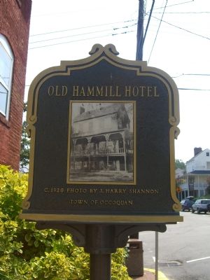 Old Hammill Hotel Marker (Reverse) image. Click for full size.