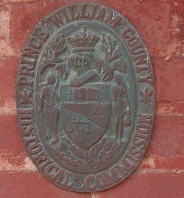 Prince William County Historical Commission Plaque image. Click for full size.