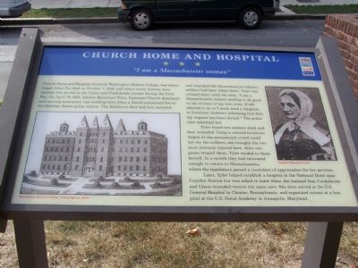 Church Home and Hospital Marker image. Click for full size.