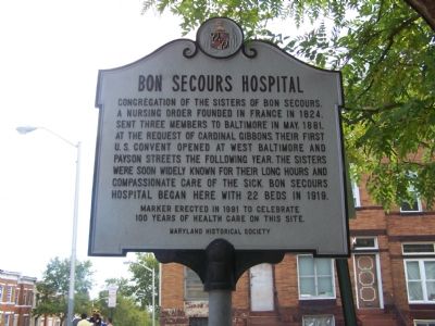 Bon Secours Hospital Marker image. Click for full size.