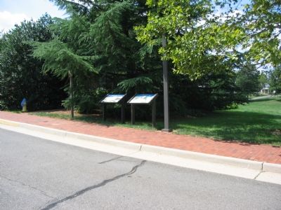 Two Civil War Trails Markers at the Entrance to the Museum image. Click for full size.